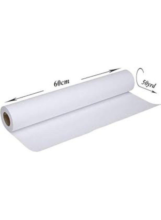 Plotter Roll - A1 Size, 600 Mm X 50 Yards 60x50, 80 Gsm, 2in Core 1 Roll